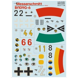 Print Scale 48-280 1/48 Me109 G6 Part 2 The Complete Set 2 Leaf