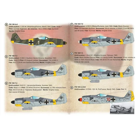 Print Scale 48-281 1/48 Fw 190 A3 A4 A5 A6 F Recon Part 1