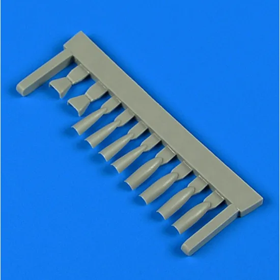 Quickboost 72590 1/72 Mig-25 Rbt Air Scoops For Icm Accessories Kit