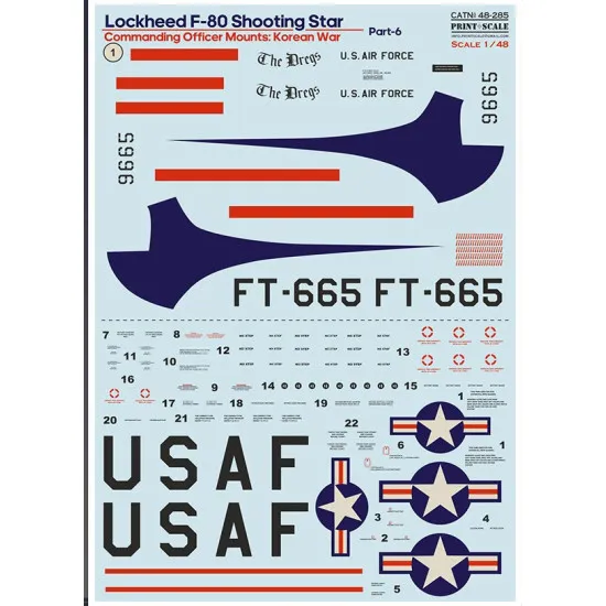 Print Scale 48-285 1/48 Lockheed F 80 Shooting Star Part 6