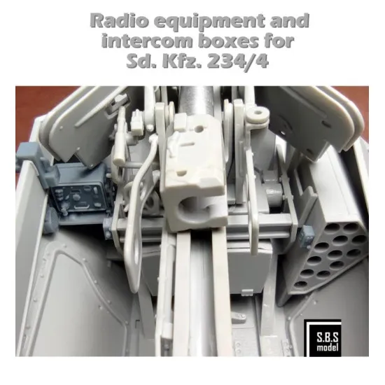 Sbs 3d036 1/35 Radio Equipment And Intercom Boxes For Sd.kfz 234/4 Resin Kit
