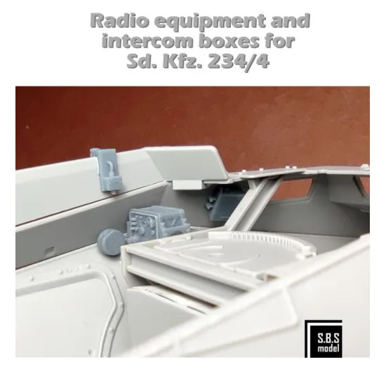 Sbs 3d036 1/35 Radio Equipment And Intercom Boxes For Sd.kfz 234/4 Resin Kit