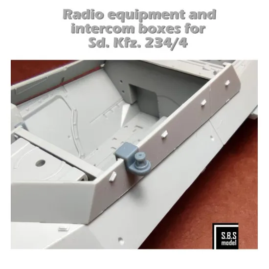 Sbs 3d036 1/35 Radio Equipment And Intercom Boxes For Sd.kfz 234/4 Resin Kit
