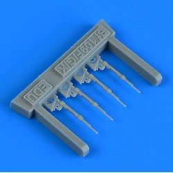 Quickboost 72684 1/72 Bf 109f/G/K Piston Rods With Undercarriage Legs Locks For Eduard