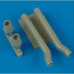 Quickboost 32074 1/32 Ju 87d-5n Night Exhaust Type A For Hasegawa Accessories