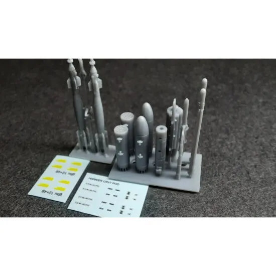Rise144 Models Rm016 1/144 Harrier Gr7/9 Armament Kit Resin For Revell Kit