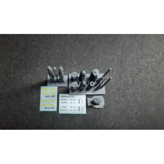 Rise144 Models Rm016 1/144 Harrier Gr7/9 Armament Kit Resin For Revell Kit