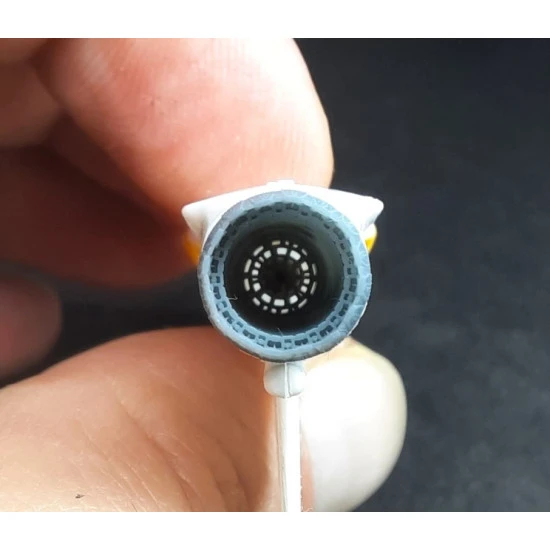 Rise144 Models Rm045 1/144 Mirage 2000 Exhaust 2 Versions Heller Kit