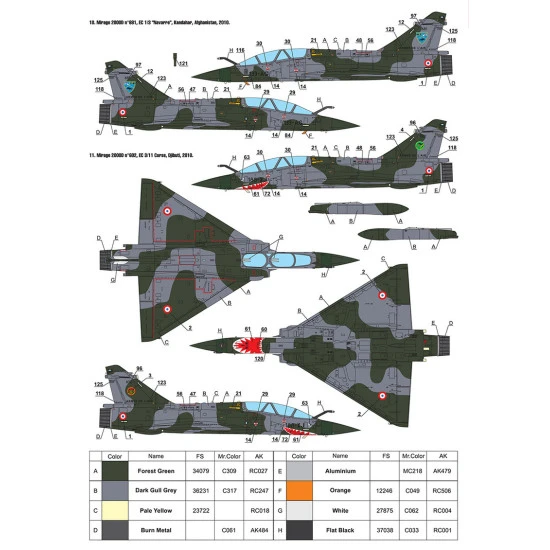 Foxbot 72-072 1/72 Dassault Mirage 2000d For Airfix Italeri Dreammodel Heller Modelsvit Revell Tamiya