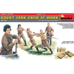Us Stock Soviet Tank Crew At Work. Special Edition 1/35 Miniart 35153