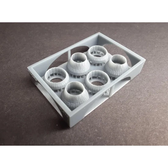 Rise144 Models Rm066 1/144 F-14 A/B Exhaust Mix Open/Close 3 Pair For Revell