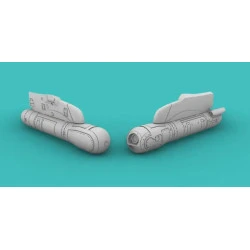 Rise144 Models Rm067 1/144 Damocles Targeting Pod For Rafale Set Of 2 For Revell