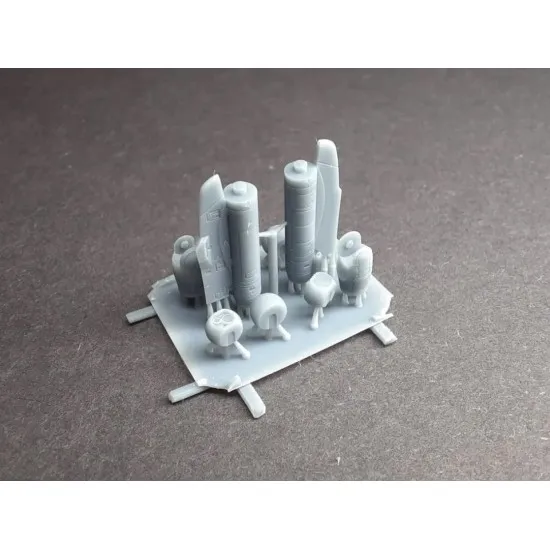 Rise144 Models Rm063 1/144 Smokewinders Set Of Six, 3x Pairsrise144 Models Rm068 1/144 Talios Targeting Pod For Rafale Set Of Two Revell And Trumpeter