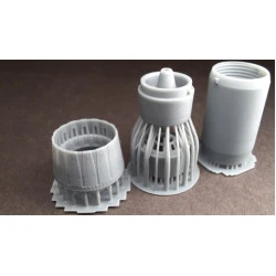 Rise144 Models Rm72001 1/72 Mirage 2000 Exhaust Open V For Revell Italeri Heller