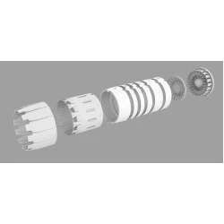 Rise144 Models Rm72011 1/72 F-14 Ge Exhaust Open For Academy Kit