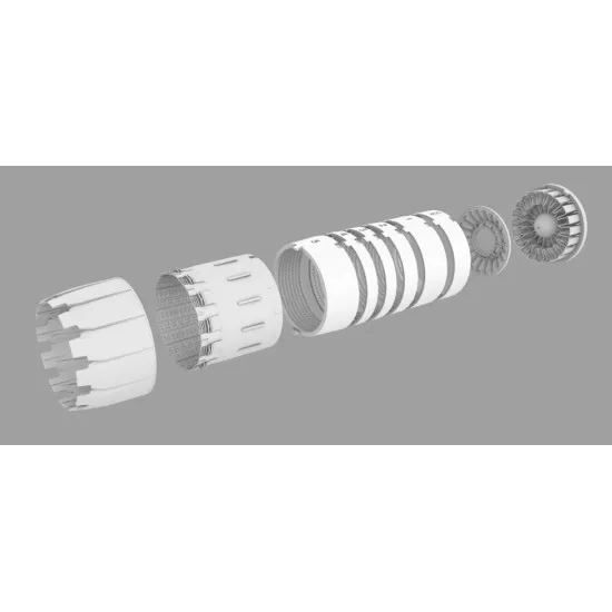 Rise144 Models Rm72011 1/72 F-14 Ge Exhaust Open For Academy Kit