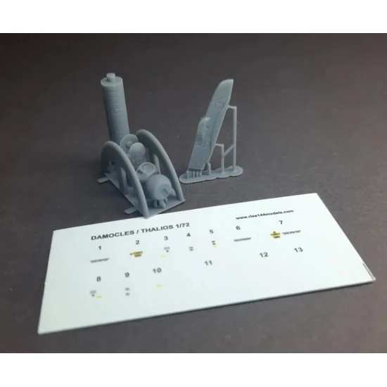 Rise144 Models Rm72017 1/72 Damocles Targeting Pod For Rafale W Pylon