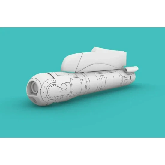 Rise144 Models Rm72017 1/72 Damocles Targeting Pod For Rafale W Pylon