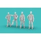 Rise144 Models Rm72020 1/72 Vietnam Era Pilots Standing 4x Pilots, Diff Poses