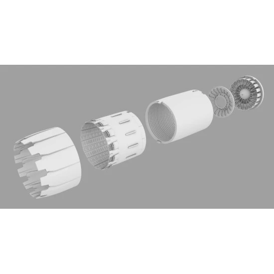 Rise144 Models Rm48001 1/48 F-16 Ge Exhaust Open For New Kinetic Kits