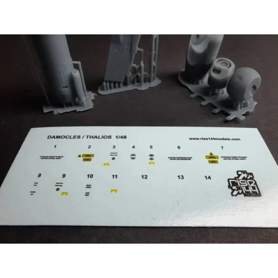 Rise144 Models Rm48003 1/48 Damocles Targeting Pod For Rafale W Pylon Revell And Hobby Boss