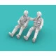 Rise144 Models Rm48005 1/48 Vietnam Era Pilots Sitting Set No 1 2x Pilots