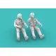 Rise144 Models Rm32001 1/32 Vietnam Era Pilots Sitting, Set No 1 2x Pilots