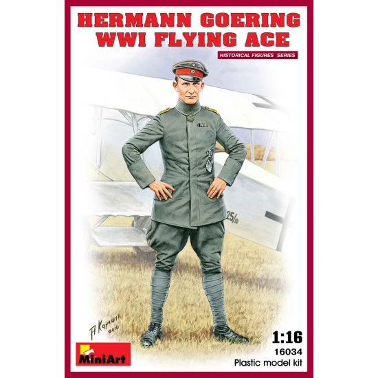 HERMANN GOERING WWI FLYING ACE PLASTIC MODEL KIT SCALE 1/16 MINIART 16034 HERMANN GOERING WWI FLYING ACE PLASTIC MODEL KIT SCALE 1/16 MINIART 16034