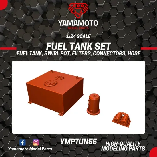 Yamamoto Ymptun55 1/24 Fuel Tank And Swirl Pot Upgrade Set Resin Kit Yamamoto Ymptun55 1/24 Fuel Tank And Swirl Pot Upgrade Set Resin Kit
