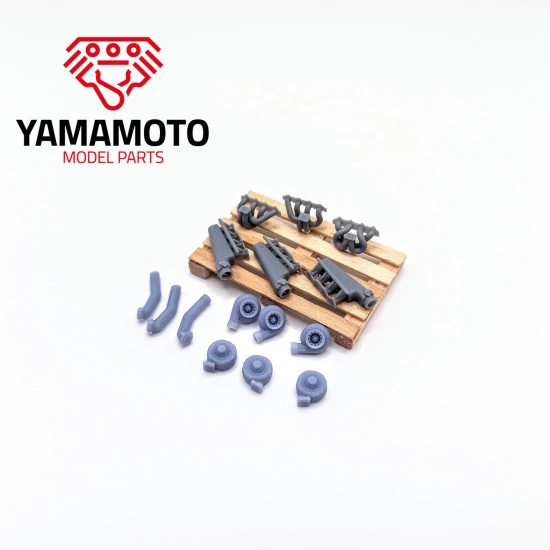 Yamamoto Ymptun56 1/24 Turbo Kit For 4-cyl Engine Upgrade Set Resin Kit