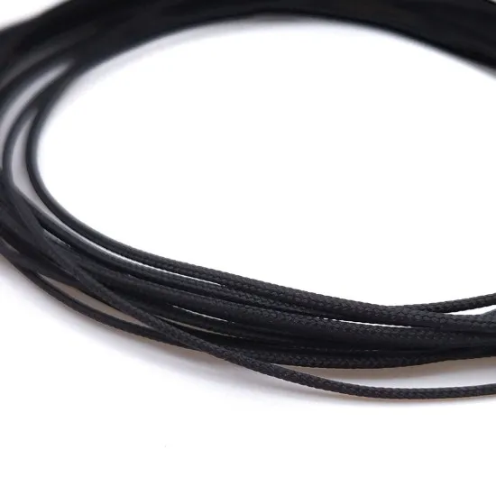 Yamamoto Ymptun69 1/24 Braided Hose Line Black 0,8mm 2m Upgrade Kit