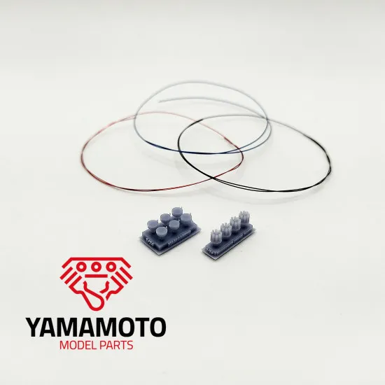 Yamamoto Ymptun72 1/24 Set Of 4 Distributors For 8 Cylinder Engines Upgrade Kit