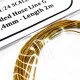 Yamamoto Ymptun76 1/24 Braided Hose Line Gold 0,4mm 2m Upgrade Kit