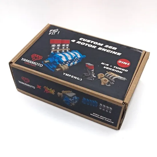 Yamamoto Ympeng3 1/24 Custom 26b 4-rotor Engine Upgrade Kit