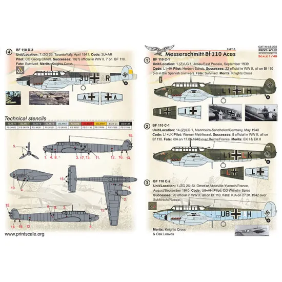 Print Scale 48-292 1/48 F 4b Phantom Ii. Us Navy Vf 84 Jolly Rogers. Part 1 The Complete Set 1.5 Leaf