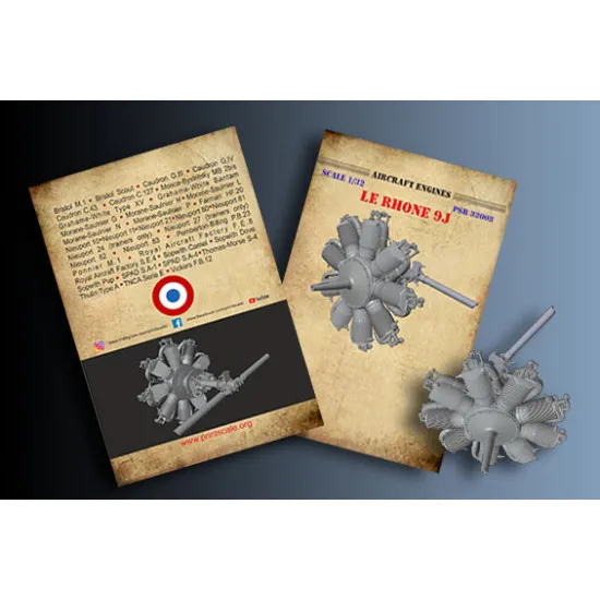 Print Scale Psr32008 1/32 Le Rhone 9j Accessories Kit