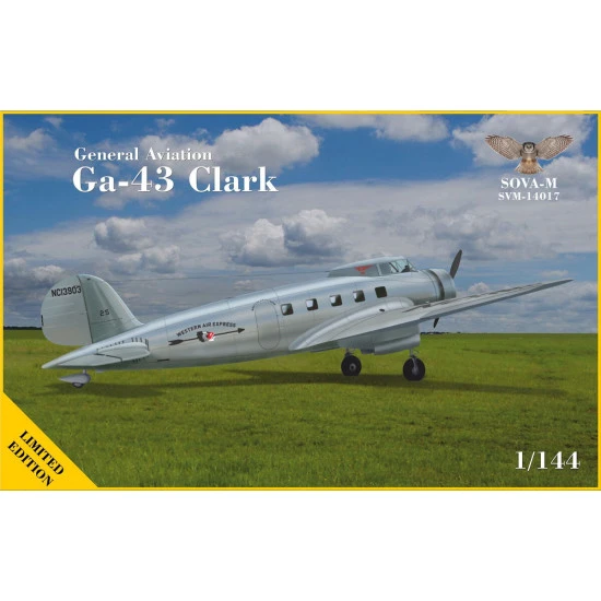 Sova Model 14017 1/144 Ga 43 Clark Usa Swiss Plastic Model Kit