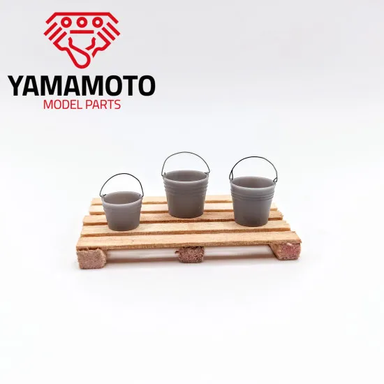 Yamamoto Ympgar19 1/24 Garage Set 5 Buckets Accessories Resin Kit