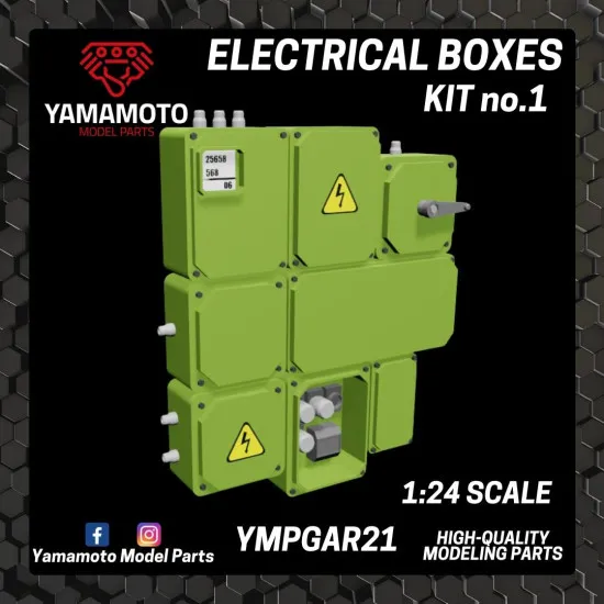 Yamamoto Ympgar21 1/24 Electrical Boxes Kit No 1 Resin Kit