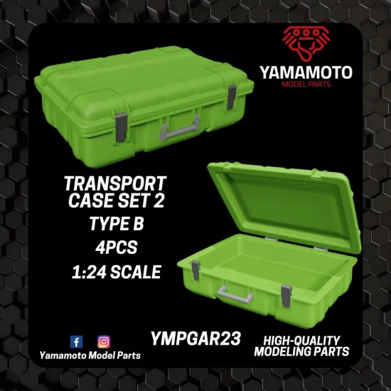 Yamamoto Ympgar23 1/24 Transport Case Set 2 Type B Resin Kit