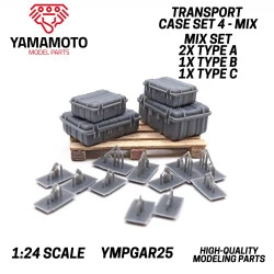 Yamamoto Ympgar25 1/24 Transport Case Set 4 Mix Set Resin Kit