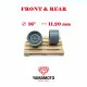 Yamamoto Ymprim11 1/24 Resin Wheels Wide Steelies 16inch Adapters