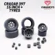 Yamamoto Ymprim15 1/24 Resin Wheels Cragar 397 15inch And Tyres