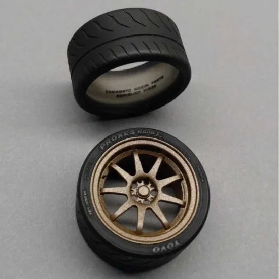 Yamamoto Ymprim17 1/24 Resin Wheels Work Xd9 18inch V2 Prokit And Tyres
