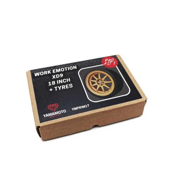 Yamamoto Ymprim17 1/24 Resin Wheels Work Xd9 18inch V2 Prokit And Tyres
