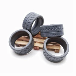 Yamamoto Ymprim19 1/24 Resin Wheels Semi Slick Tyres Type 1 For Our 18inch Rims