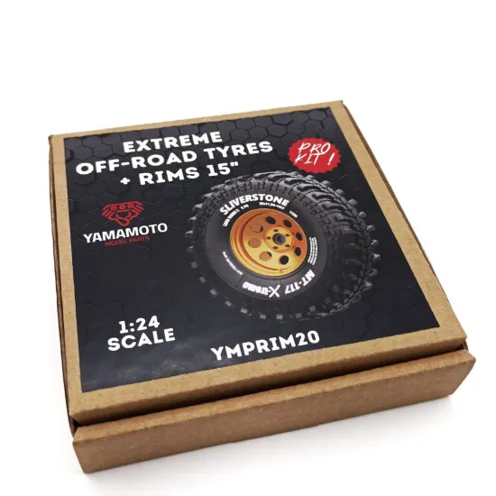 Yamamoto Ymprim20 1/24 Resin Wheels Extreme Off-road Tyres And Rims