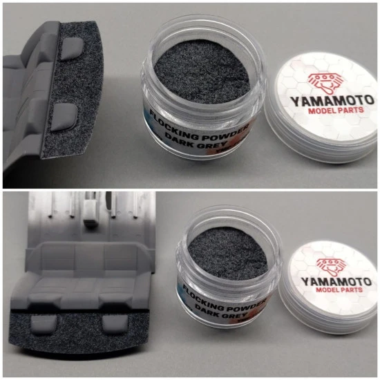 Yamamoto Ymp-fp003 Hi-quality Flocking Powder Dark Grey 25ml
