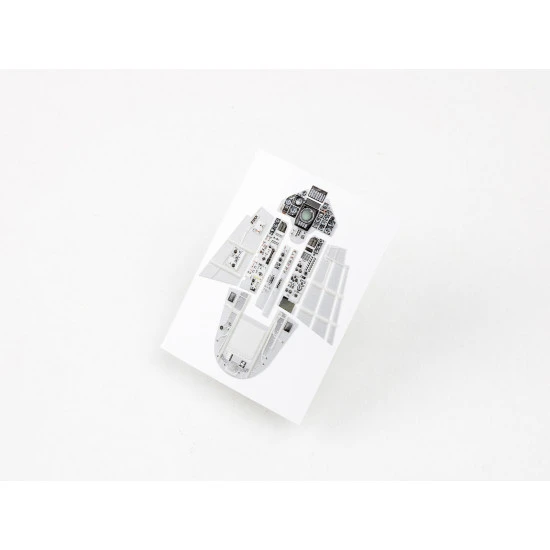 Red Fox Qs-48026 1/48 3d Instrument Panel For Saab Aj-37 Viggen For Italeri