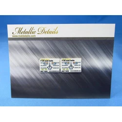 Metallic Details Mdp72002 1/72 F-35. Seat Belts Aircraft Accessories